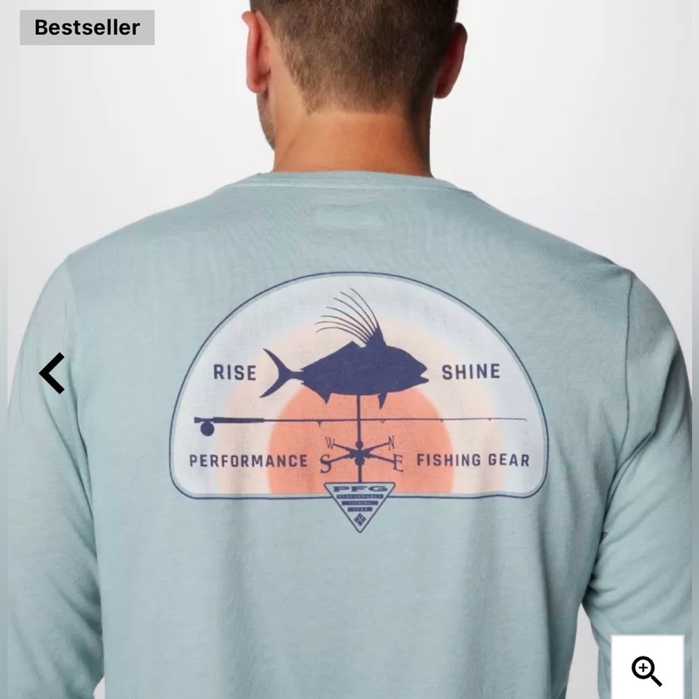 Columbia PFG Uncharted Long Sleeve Tech Shirt
Crushed Blue Heather, Rooster Rise